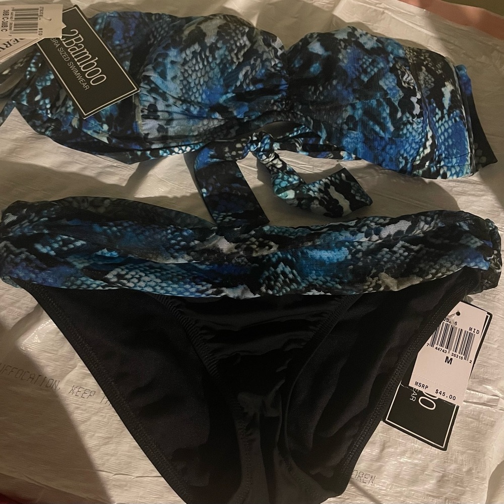 2bamboo swimsuit Top sizeXL/L Bottom M